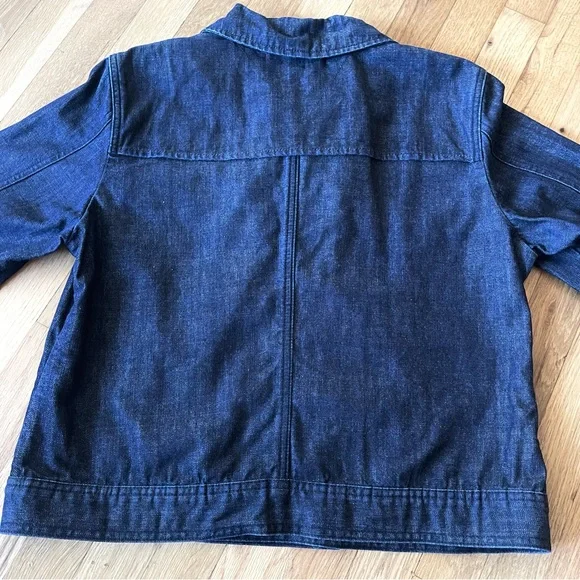 Vtg 2002 Tommy Hilfiger Double Breasted Denim Jacket Metal Nautical Buttons XL - Picture 10 of 15